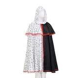 Spotted Cloak Black and White Clash Cosplay Costumes Halloween Party Costumes