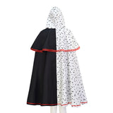 Spotted Cloak Black and White Clash Cosplay Costumes Halloween Party Costumes