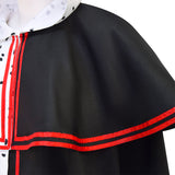 Spotted Cloak Black and White Clash Cosplay Costumes Halloween Party Costumes