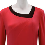 Star Trek Starfleet Uniform Women Long Sleeve TOS Dress Outfit BEcostume