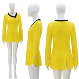 Star Trek Starfleet Uniform Women Long Sleeve TOS Dress Outfit BEcostume