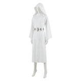 Becostume Star Wars Princess Leia Cosplay Costume Leia White Robe Halloween Party Suit