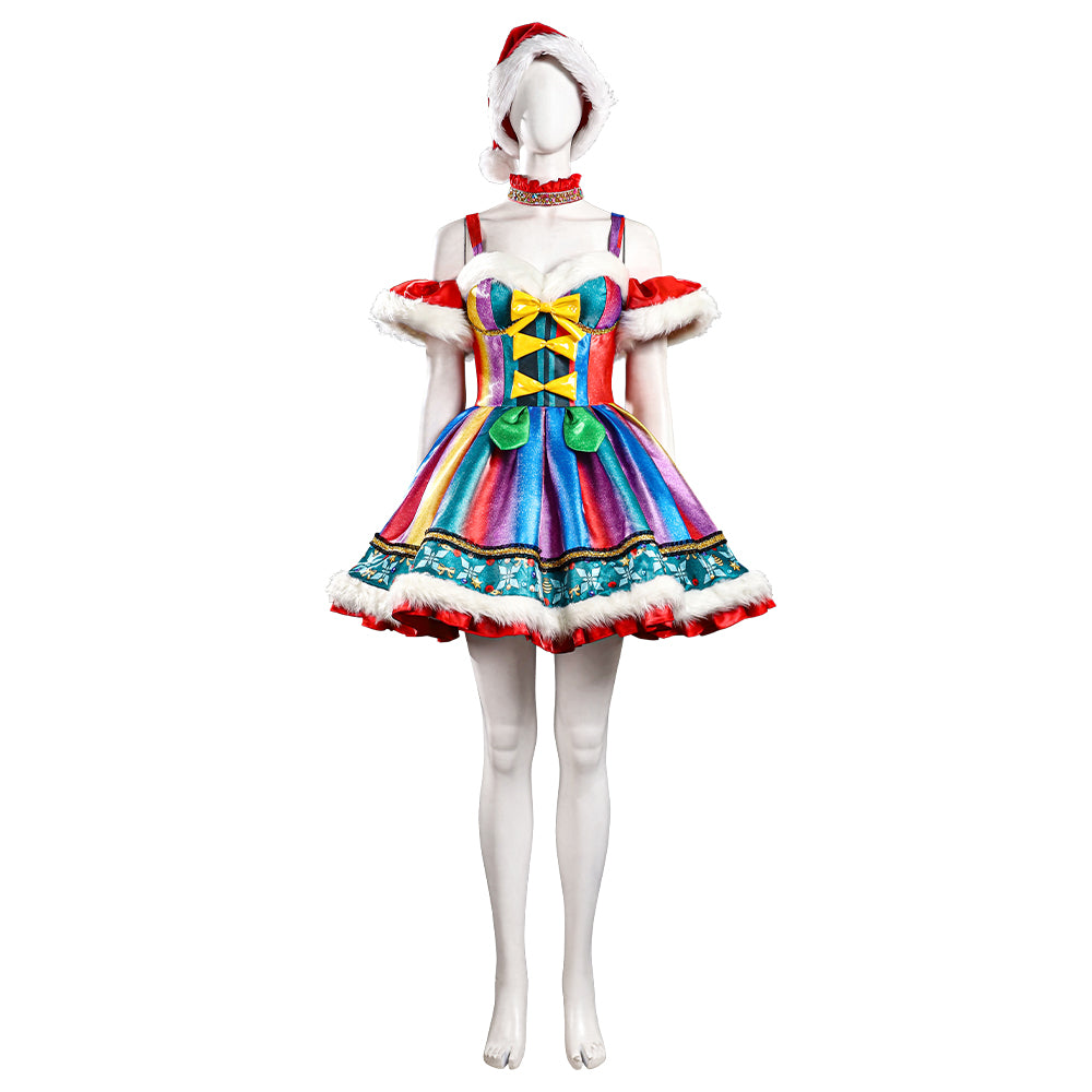 Christmas Costume Star Christmas Who Colorful Costume Suit Adult BE Co – Becostume