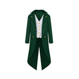 Wicked Wizard Cosplay Men's Green Cosplay Costume Halloween Who Cosplay Suit BEcostume