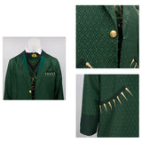 Wicked Wizard Cosplay Men's Green Cosplay Costume Who Cosplay Suit BEcostume