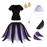 Ursula Skirt 2023 The Little Mermaid Ursula Villain Ursula Tutu Dress Adults BEcostume