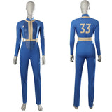 Vault 33 Suit Fallout 4 Cosplay Jumpsuit Female Vault Dweller Halloween Costume BEcostume