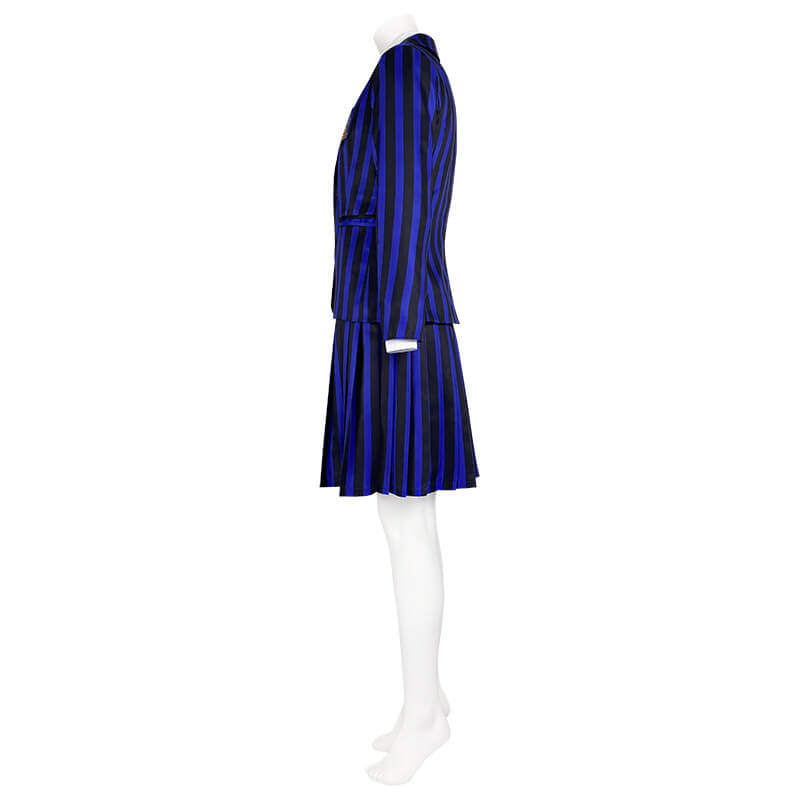 Wednesday Addams Enid Sinclair Cosplay Costume Striped Shirt Outfits Suit