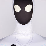 White Spot Spider Man Bodysuit Across the Spider Verse Villain Zentai Jumpsuit Adults BEcostume