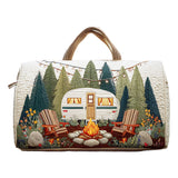 Cozy Camper Quilted Duffle Bag Folding Beach Packable Bag Outdoor Travel Bag Becostume