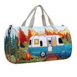 Hippie Van Quilted Duffle Bag Large Folding Canvas Wildroad Travel Garment Bags Becostume