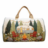 Boho Outdoor Duffle Bag Large Capacity Foldable Carry-On Adult Gym Beach Swim Storage Travel Bag