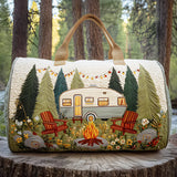 Boho Outdoor Duffle Bag Large Capacity Foldable Carry-On Adult Gym Beach Swim Storage Travel Bag