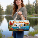 Hippie Van Quilted Duffle Bag Large Folding Canvas Wildroad Travel Garment Bags Becostume