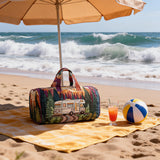 Hippie Journey Quilted Duffel Bag Weekender Overnight Adventure Outdoor Travel Bag