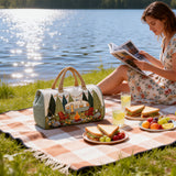 Boho Outdoor Duffle Bag Large Capacity Foldable Carry-On Adult Gym Beach Swim Storage Travel Bag