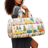 Boho Wildroad Retro Camper Van Quilted Weekender Duffle Bag Mountain Camping Travel Bag