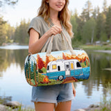 Hippie Van Quilted Duffle Bag Large Folding Canvas Wildroad Travel Garment Bags Becostume