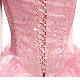 Wicked Witch Glinda Pink Wedding Dresses Halloween Costume Who Cosplay Suit BEcostume