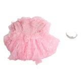 Wicked Witch Glinda Pink Wedding Dresses Halloween Costume Who Cosplay Suit BEcostume