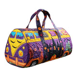 Spooky Journey Quilted Duffle Bag Large Canvas Sports Gym Trave Bag Carry on Duffle Bag