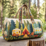 Hippy Van Quilted Duffle Bag Goth Clothing Storage Bag Camping Overnight Travel Bag