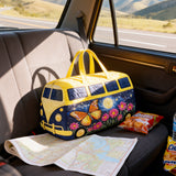 Jolly Journey Quilted Duffie Bag Vintage Floral Print Duffle Bag Gym Sports Travel Bag Becostume