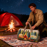 Hippy Van Quilted Duffle Bag Goth Clothing Storage Bag Camping Overnight Travel Bag