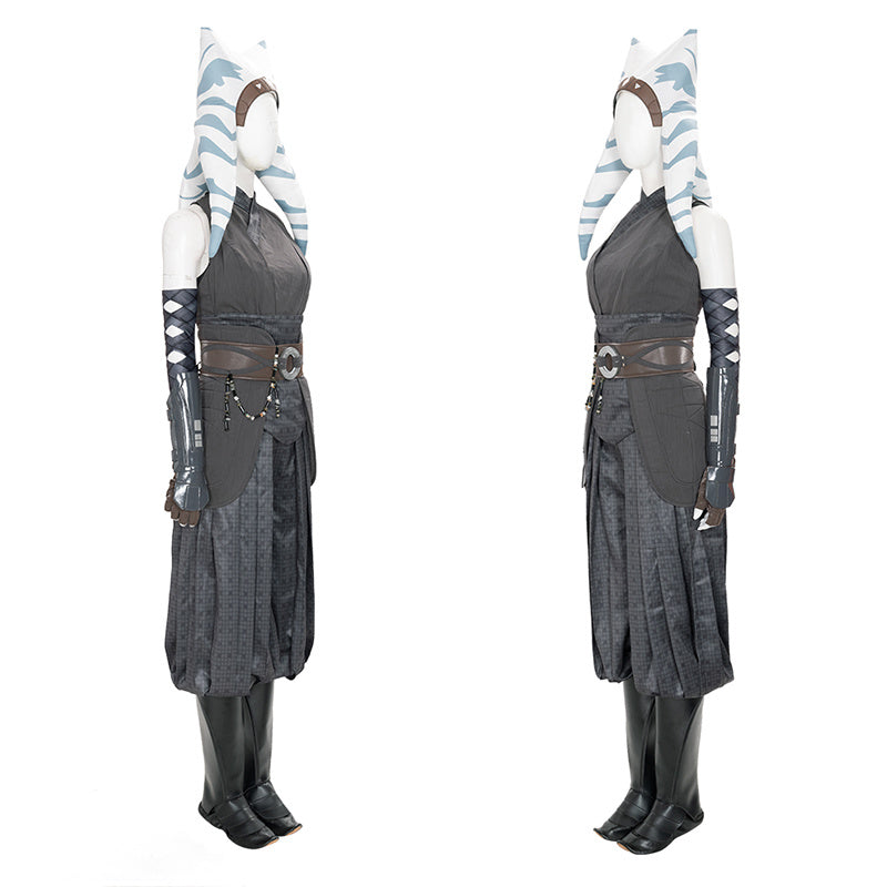 Star Wars Clone Cosplay The Mandalorian Ahsoka Tano Costume Outfit Hat ...