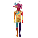 The Amazing Digital Circus Cosplay Costume Cartoon Clown Pomni Jumpsuit Halloween Party Suit
