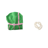 2023 Movie Barbie Beach Green Dress Summer Wear Margot Robbie Cosplay Costume BEcostume