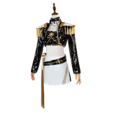 Kpop Demon Hunters Mira Cosplay Costume Black Golden Halloween Huntrix Outfit Becostume