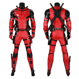 Deadpool 3 Cosplay Costume Samurai Deadpool Wade Wilson Red Suit Halloween Outfit