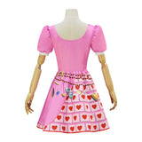 Bridget Pink Dress Descendants Queen of Hearts Cosplay Costume Halloween Suit