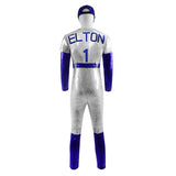 Rocketman Cosplay Elton John Dodgers Costume Baseball Uniform Halloween Cosplay Costume