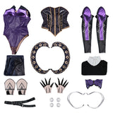 Apex Legends Ash Laced Lethality Skin Cosplay Costume Ash Black Suit Becostume