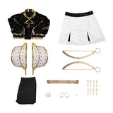 Kpop Demon Hunters Zoey Cosplay Costume Black Golden Dance Outfit Becostume