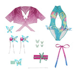 Marvel Rivals Psylocke Swimsuit Cosplay Costumes Breezy Butterfly Suit Becostume