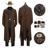 Fallout Ghoul Cosplay Fallout Costume Ghoul Cooper Howard Leather Jacket Suit Halloween Outfit