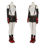 Final Fantasy VII Remake Tifa Cosplay Costumes Game Red Version Suit