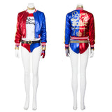 Suicide Squad 2 Cosplay Harley Quinn Costume Classic Version Halloween Party Suit
