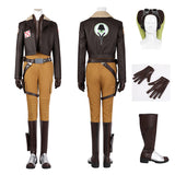 Hera Syndulla Cosplay Costume Star Wars 2023 Ahsoka Brown Suit Halloween Outfit