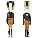 Hera Syndulla Cosplay Costume Star Wars 2023 Ahsoka Brown Suit Halloween Outfit