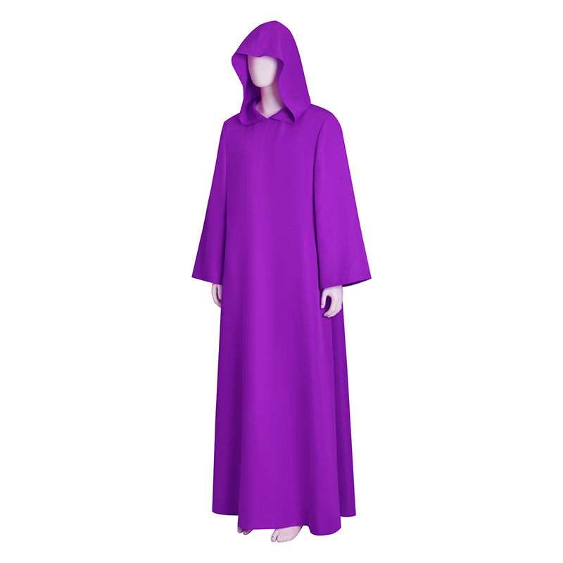 Shadow Wizard Money Gang Costume Robe with Hooded Purple Halloween Clo ...