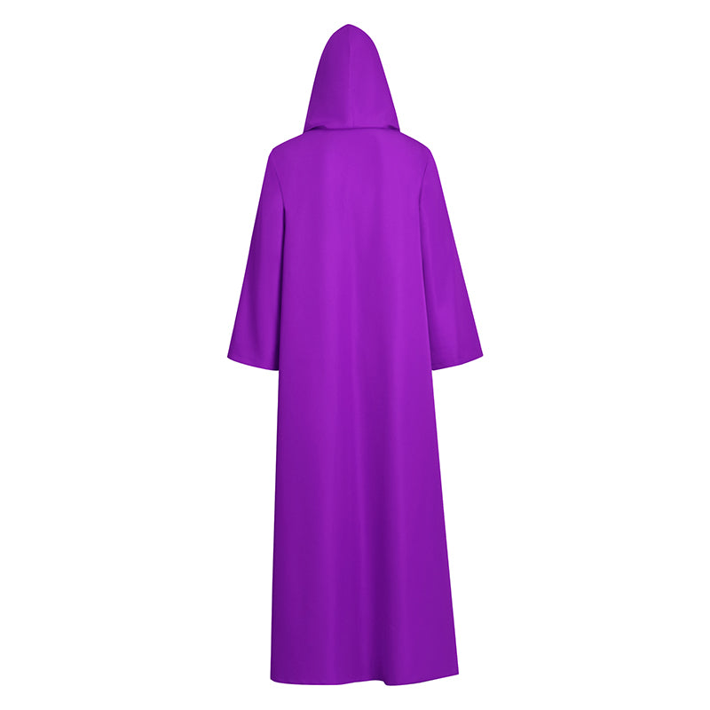 Shadow Wizard Money Gang Costume Robe with Hooded Purple Halloween Clo ...