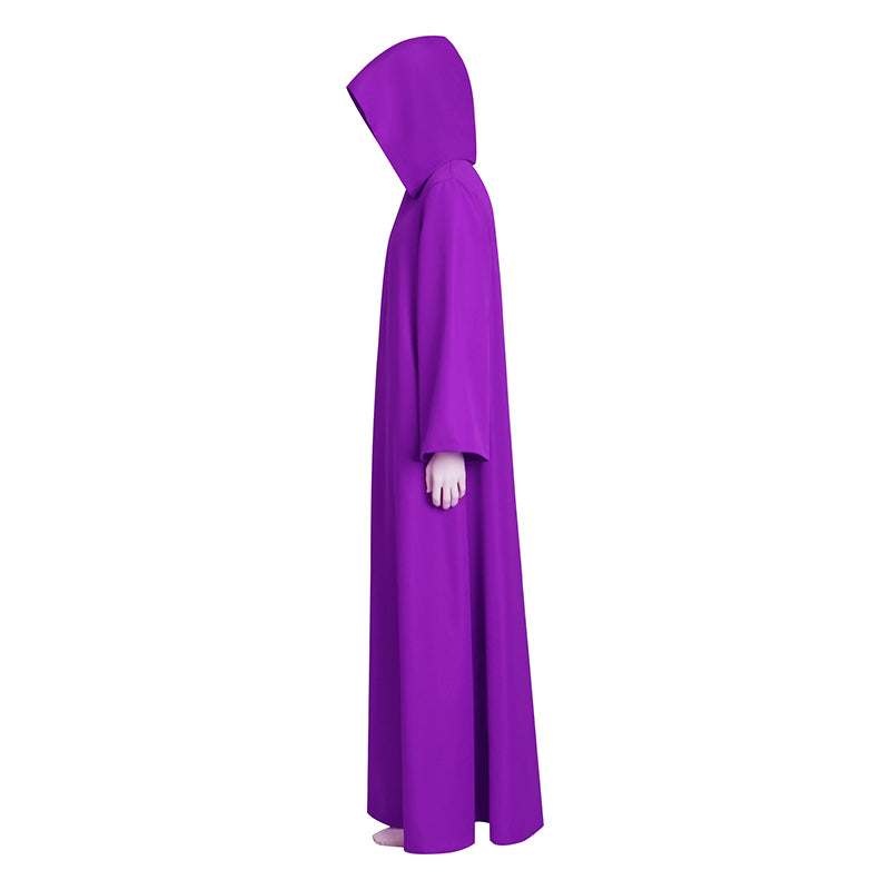 Shadow Wizard Money Gang Costume Robe with Hooded Purple Halloween Clo ...