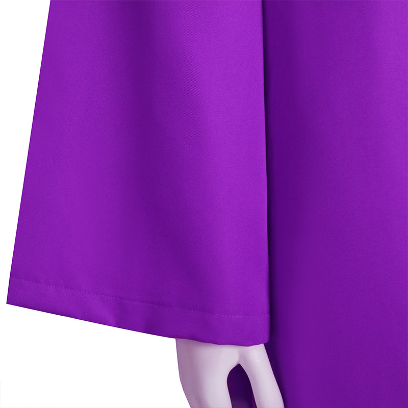 Shadow Wizard Money Gang Costume Robe with Hooded Purple Halloween Clo ...