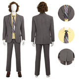 Becostume The Joker Cosplay Costume Joker Gray Classic Suit Uniform Halloween Outfit