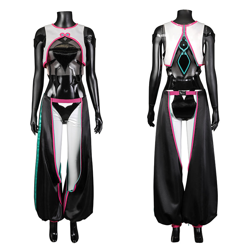 SF Juri Han Cosplay Costume Game Street Fighter Jumpsuit Outfits Hallo ...