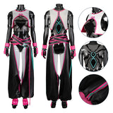 SF Juri Han Cosplay Costume Game Street Fighter Jumpsuit Outfits Halloween Party Suit